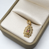 Dije Virgen de Guadalupe Circones Azules y Rojos Oro amarillo 18k 1,42 Gr / 2,72 mm / 2,2 Cm