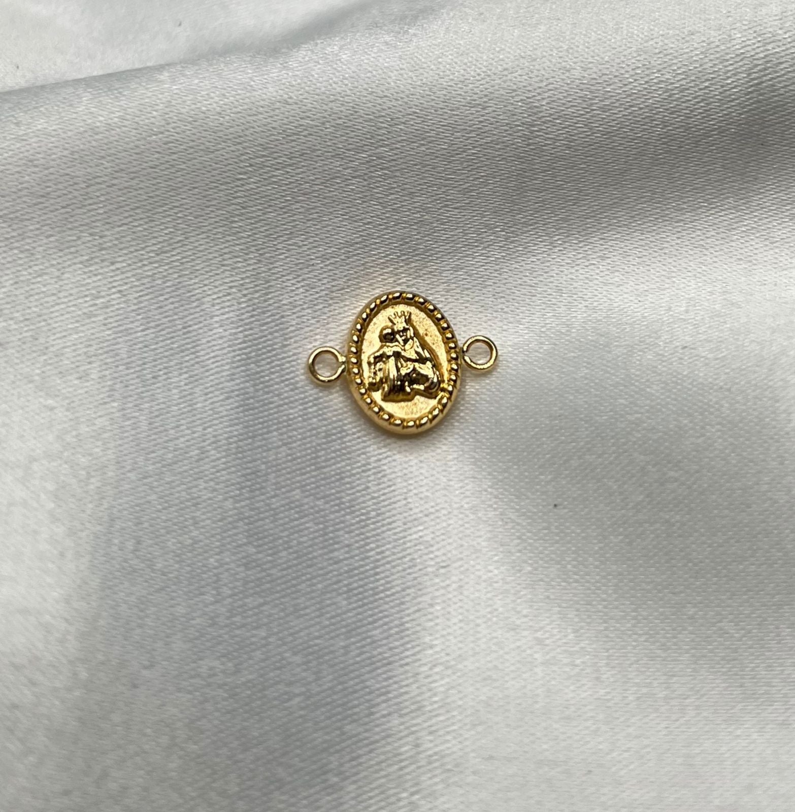Herraje Virgen del Carmen Troquelada Oro amarillo 18k 0,68 Gr