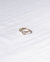 Anillo Corazón Circon Oro amarillo 18k / Talla 6 / 0,81 Gr