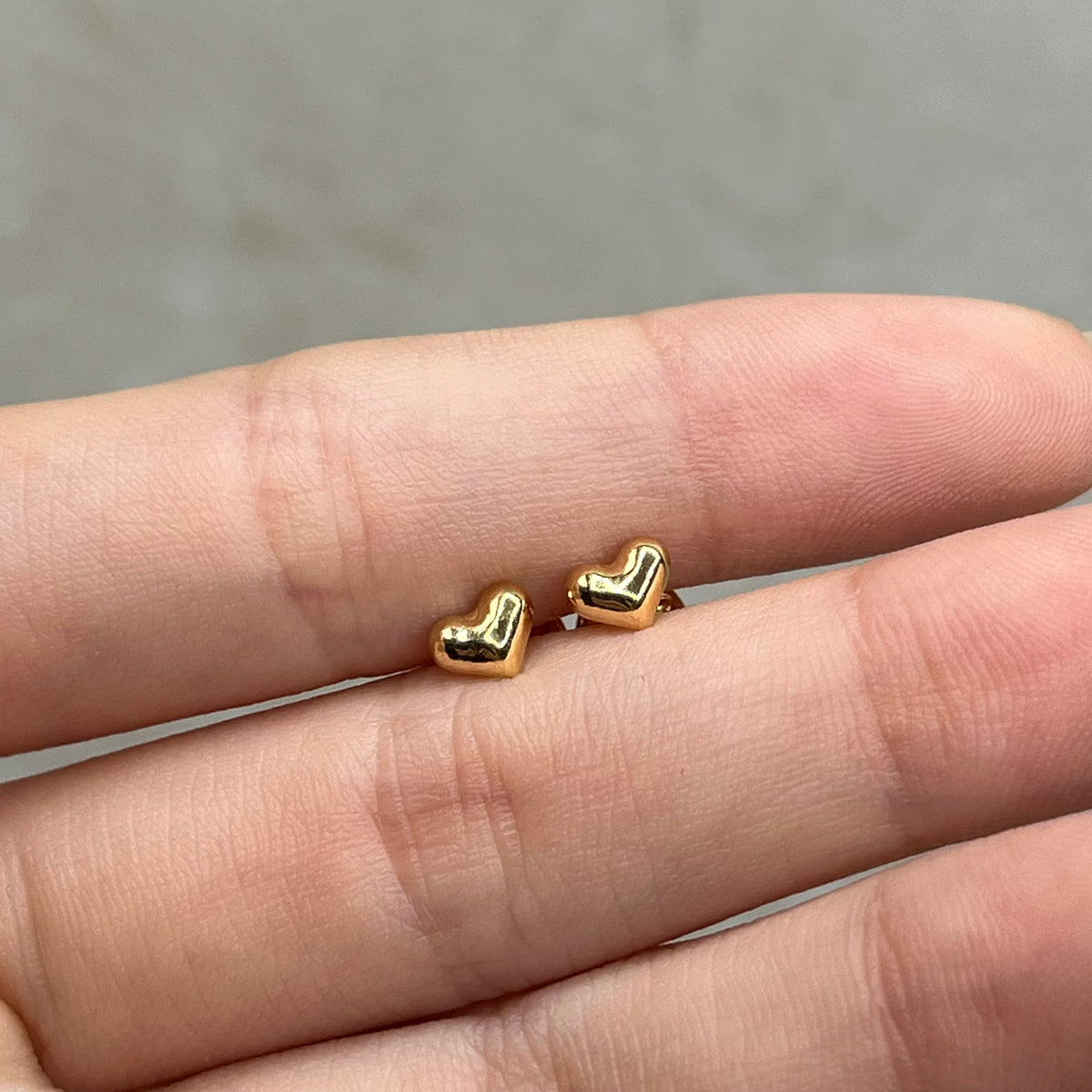 Topos Mini Corazón Inflado Oro amarillo 18k 0,49 Gr / 2,80 mm