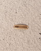 Herraje Placa Troquelada Oro amarillo 18k 0,42 Gr / 2,3 Cm