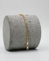 Pulso Militar Diamantado Oro amarillo 18k 3,27 Gr / 2,87 mm / 18,5 Cm