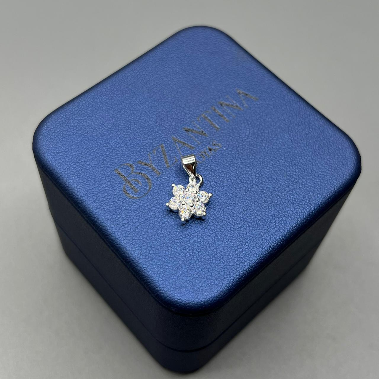 Dije De Plata Flor PTLB282