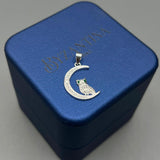 Dije De Plata Buho Luna PTLB287