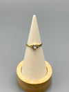 Anillo Circon Corazón Oro amarillo 18k / Talla 5 / 1,07 Gr