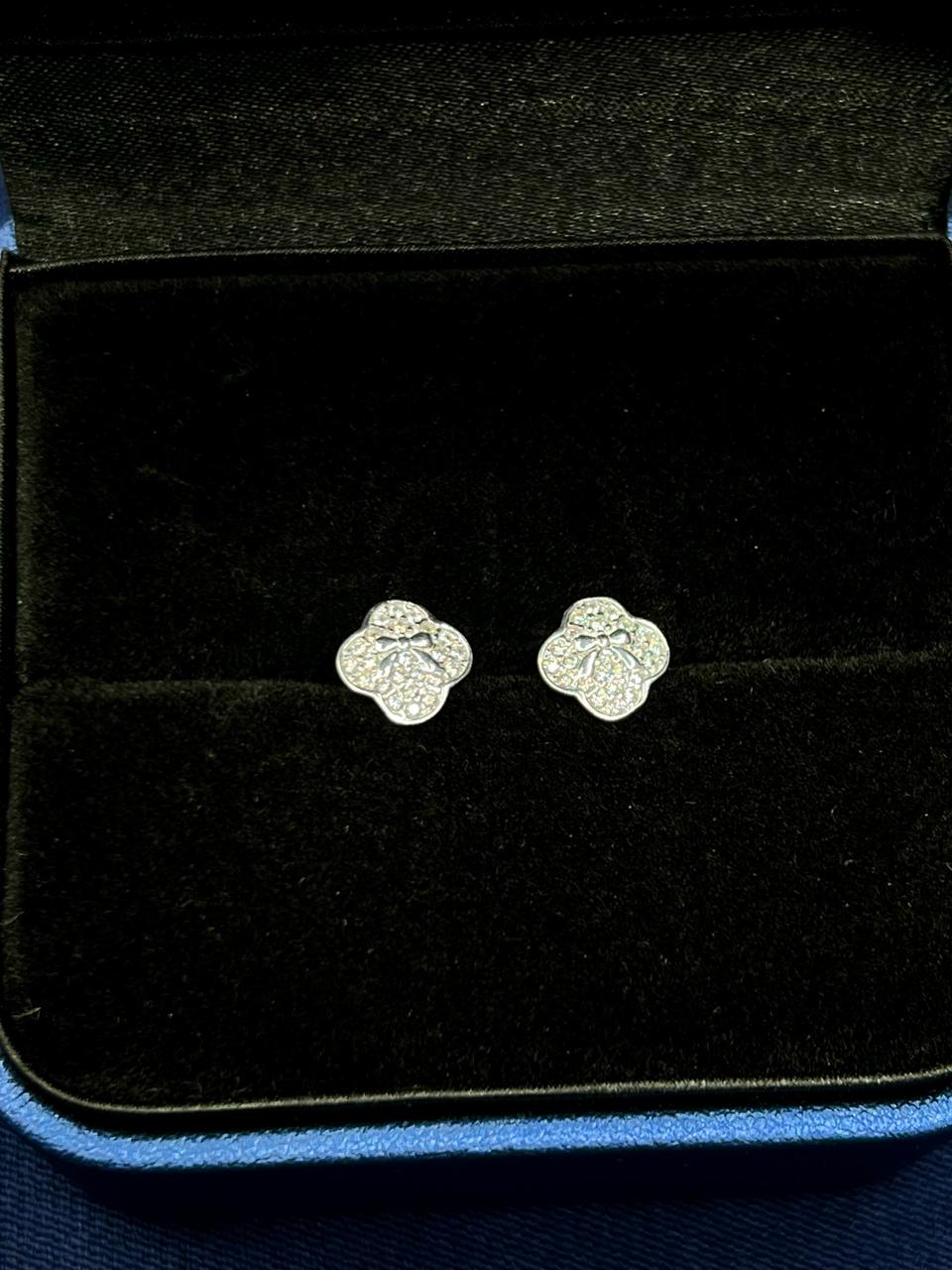 Topos De Plata Trebol Lazo PTLB263