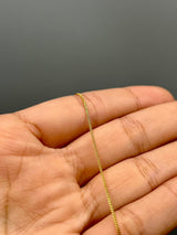 Cadena It Mini Cubana Oro amarillo 18k 1,39 Gr / 0,7 mm / 45 Cm