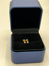 Topos Moissanita Blanca Oro amarillo 18k 0,71 Gr