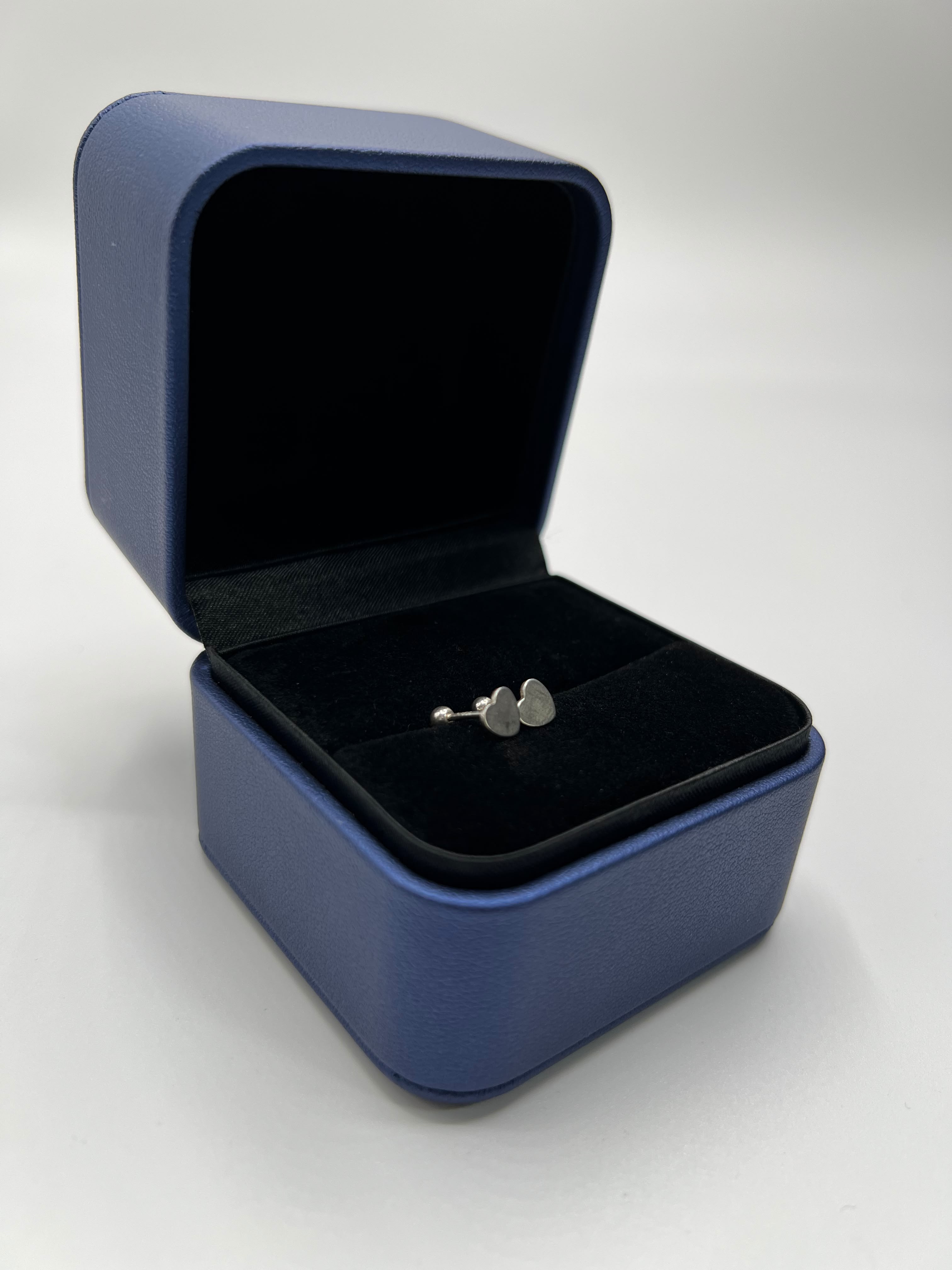 Topos De Plata Corazón Liso PTLB342