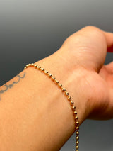 Pulso Militar Diamantado LunaOro rosa 18k 3,58 Gr / 2,22 mm / 18,5 Cm