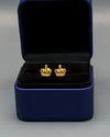 Topos Corona Circón Oro amarillo 18k 1,32 Gr / 9,36 mm