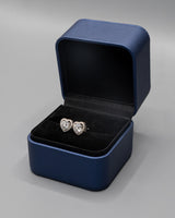 Topos De Plata De Plata Moissanita Corazon PTLB333