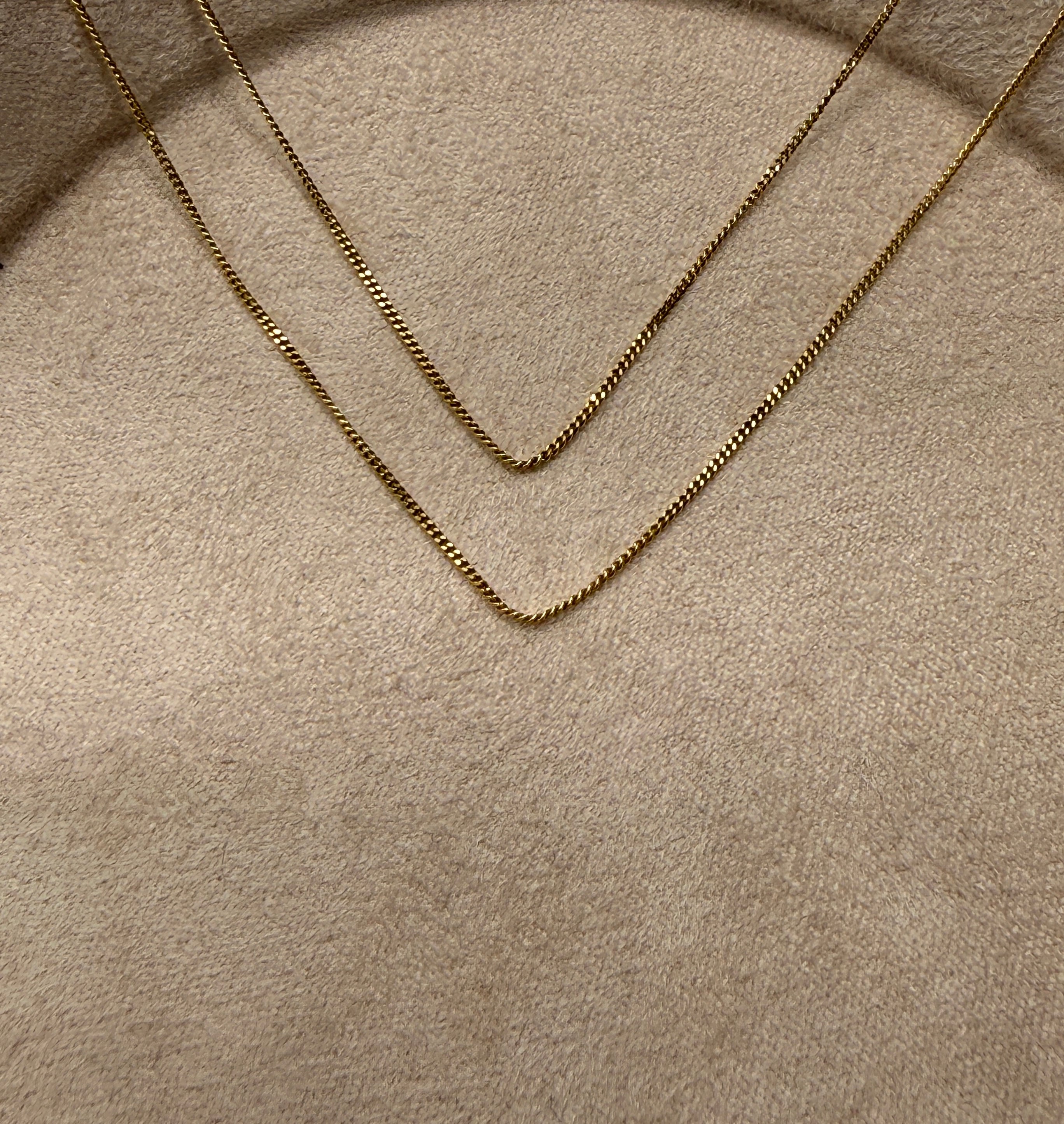 Cadena it mini cubana oro amarillo 18k 1,53 gr / 0,7 mm / 50 cm