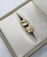 Topos herradura oro amarillo 18k 0,66 gr /7,3 mm