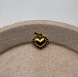 Dije corazón circón oro amarillo 18k 1,33 gr / 11,53 mm / 1,6 cm