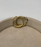 Candonga semi entorchada oro amarillo 18k 1,66 gr / 2,4 cm