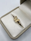 Anillo mariposa oro amarillo 18k / talla 6 1/2 / 0,97 gr / 1,62 mm