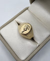 Anillo caballo oro amarillo 18k / talla 11 / 2,29 gr / 5,2 mm