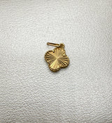 Dije trébol diamantado oro amarillo 18k 0,94 gr / 9,8 mm