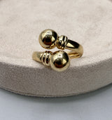 Anillo bola lisa #8 oro amarillo 18k / talla 8 / 2,87 gr