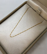 Cadena it mini 3x1 oro amarillo 18k 1,23 gr / 1 mm / 50 cm
