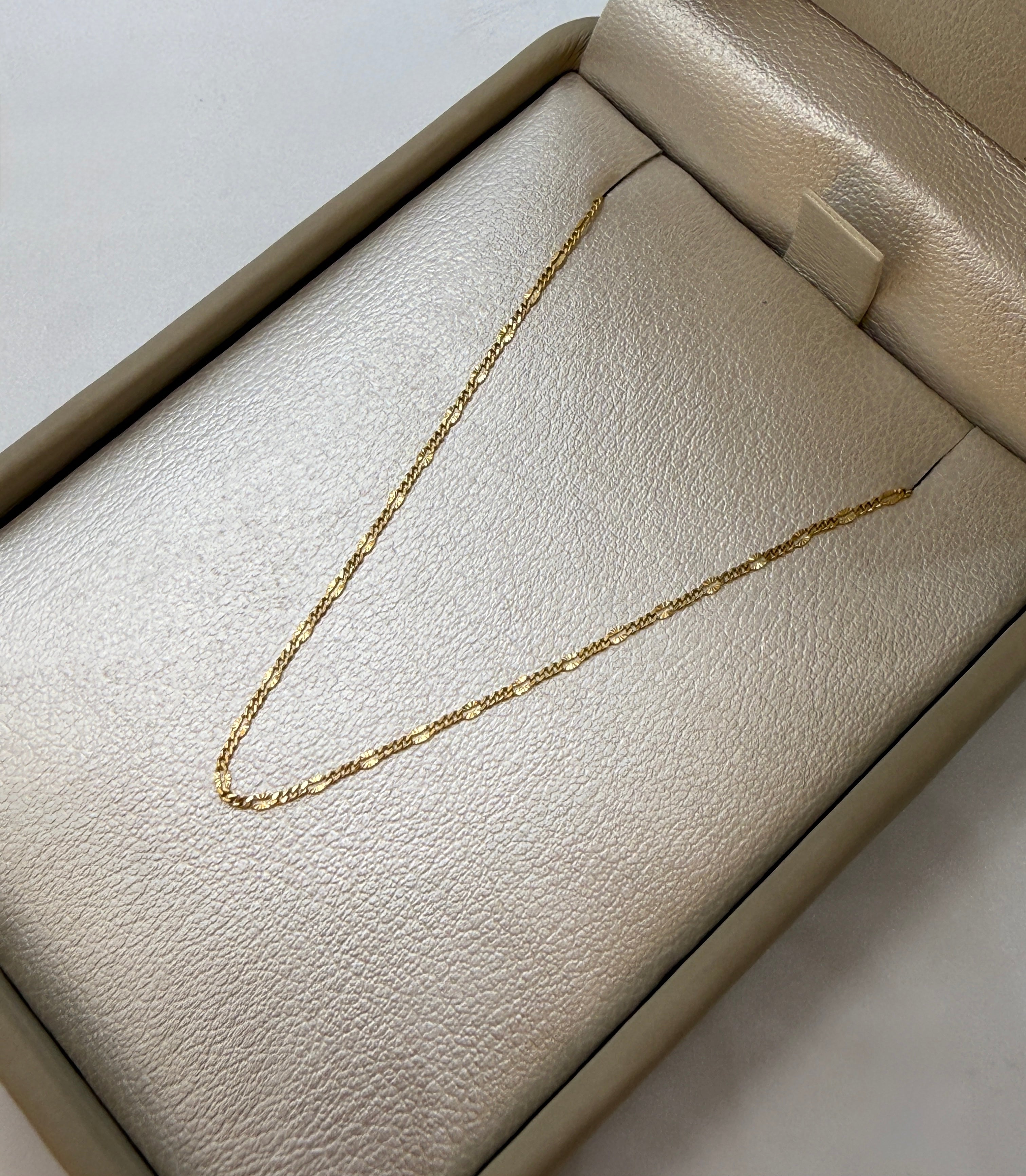 Cadena it mini 3x1 oro amarillo 18k 1,22 gr / 1 mm / 50 cm
