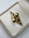 Anillo bola lisa #8 oro amarillo 18k / talla 8 / 2,87 gr
