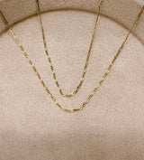 Cadena it mini 3x1 oro amarillo 18k 1,23 gr / 1 mm / 50 cm