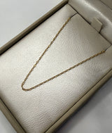 Cadena it eslabón marino oro amarillo 18k 2 gr / 1 mm / 50 cm