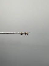 Topos diamantados bola plana oro amarillo 18k 0,41 gr / 4,3 mm