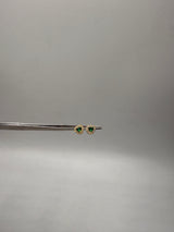 Topos ladys circon verde oro amarillo 18k 0,85 gr / 5,6 mm