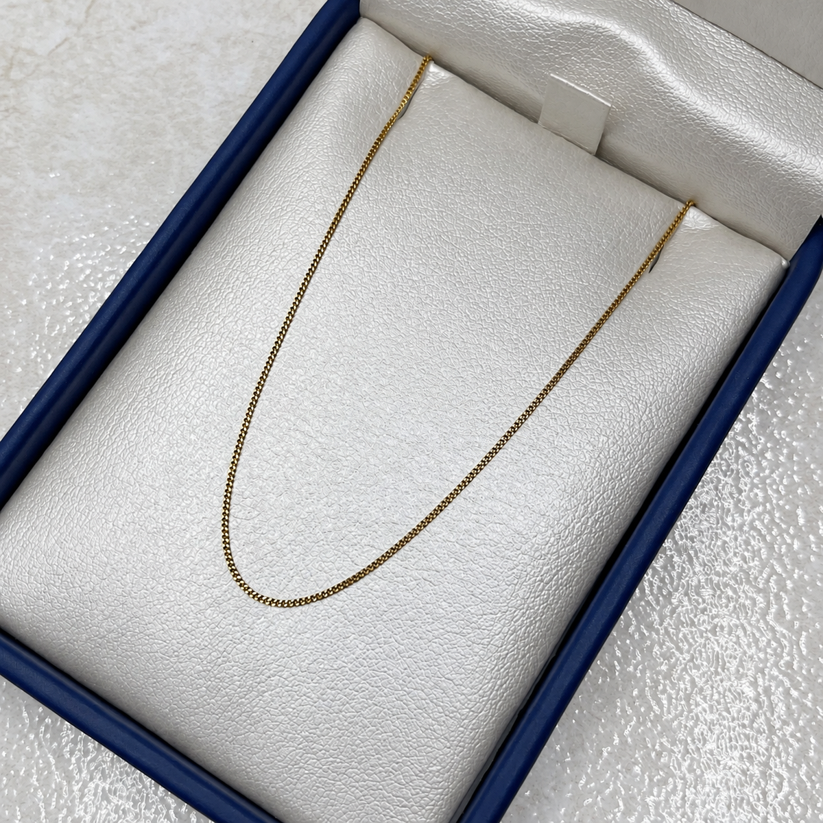 Cadena it mini cubana oro amarillo 18k 2,25 gr / 1 mm / 70 cm