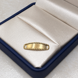 Herraje Placa Troquel Oro amarillo 18k 0,39 Gr / 2,3 Cm