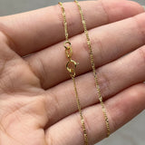 Cadena It Mini 3x1 Oro amarillo 18k 1,04 Gr / 0,50 mm / 45 Cm