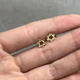 Topos Estrella de David Oro amarillo 18k 0,63 Gr / 0,60 mm