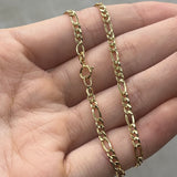 Cadena It 3x1 Oro amarillo 18k 2,59 Gr / 0,97 mm / 60 Cm