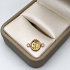 Herraje Letra D Oro amarillo 18k 0,60 Gr / 1,5 Cm