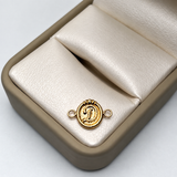 Herraje Letra D Oro amarillo 18k 0,60 Gr / 1,5 Cm