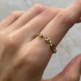 Anillo GC Diamantado Oro amarillo 18k / Talla 8 / 0,79 Gr / 3,16 mm
