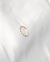 Anillo Arandela Separada Verde Oro amarillo 18k / Talla 8 / 0,99 Gr