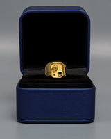 Anillo Palmera Oro amarillo 18k / Talla 8 / 3,51 Gr