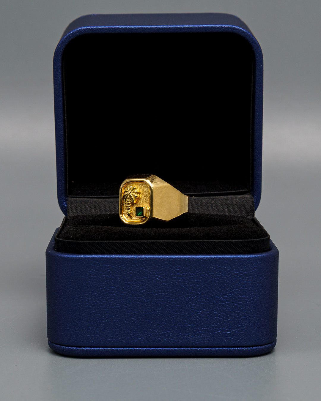 Anillo Palmera Oro amarillo 18k / Talla 8 / 3,51 Gr