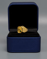 Anillo Palmera Oro amarillo 18k / Talla 8 / 3,51 Gr