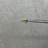 Topos Estrella de David Oro amarillo 18k 0,63 Gr / 0,60 mm