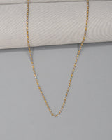 Cadena It Lazo Bicolor Oro amarillo 18k 3,60 Gr / 2 mm / 55 Cm
