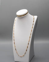 Cadena Rústica Tres oros 18k 8,12 Gr / 4,6 mm / 60 Cm Broche 0,80
