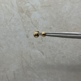 Topos Bola Lisa Oro amarillo 18k 0,77 Gr / 6,96 mm