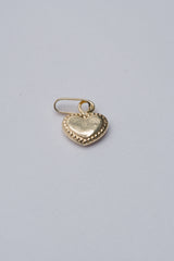 Dije corazón plano oro amarillo 18k 0,40 gr / 2,08 mm / 1,5 cm