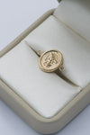 Herraje Arcángel San Miguel oro amarillo 18k 0,95 gr / 2 cm