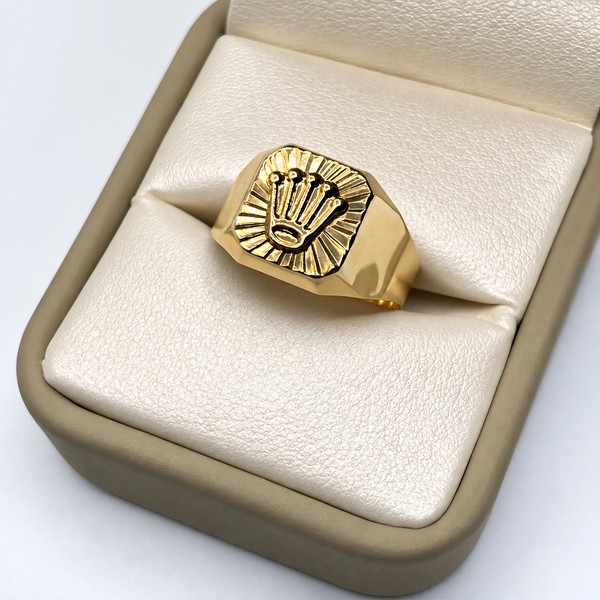 Anillo RX Diamantado Oro amarillo 18k / Talla 10 1/2 / 2,76 Gr / 4,82 mm